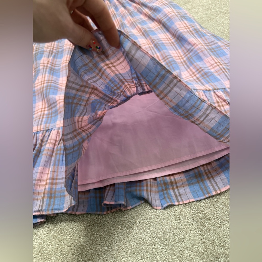 LIKELY - Payson Side Cutout Plaid Midi Dress In Lilac
Sachet - Size 10 - NWT - Picture 9 of 16